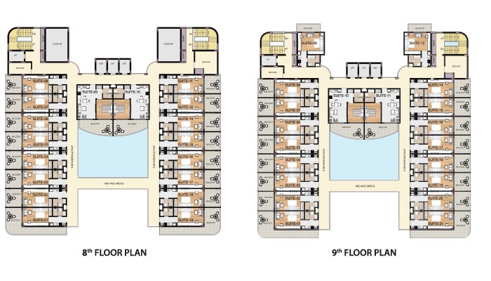 SVG Town Square Floor Plan 8 and 9 floor