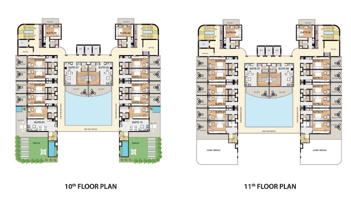 SVG Town Square Floor Plan 10 and 11 floor