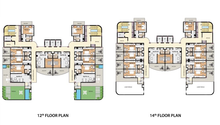 SVG Town Square Floor Plan 14 and 15 floor