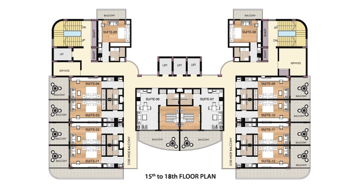 SVG Town Square Floor Plan 15 and 18 floor
